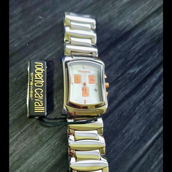 NEW Roberto Cavalli SS Rose Tomahawk Men's Chronograph‎ Watch - Picture 5 of 10